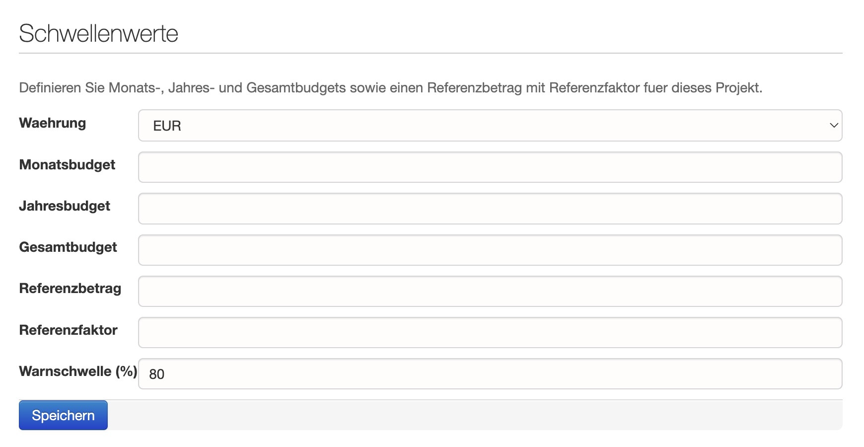 Schwellenwerte