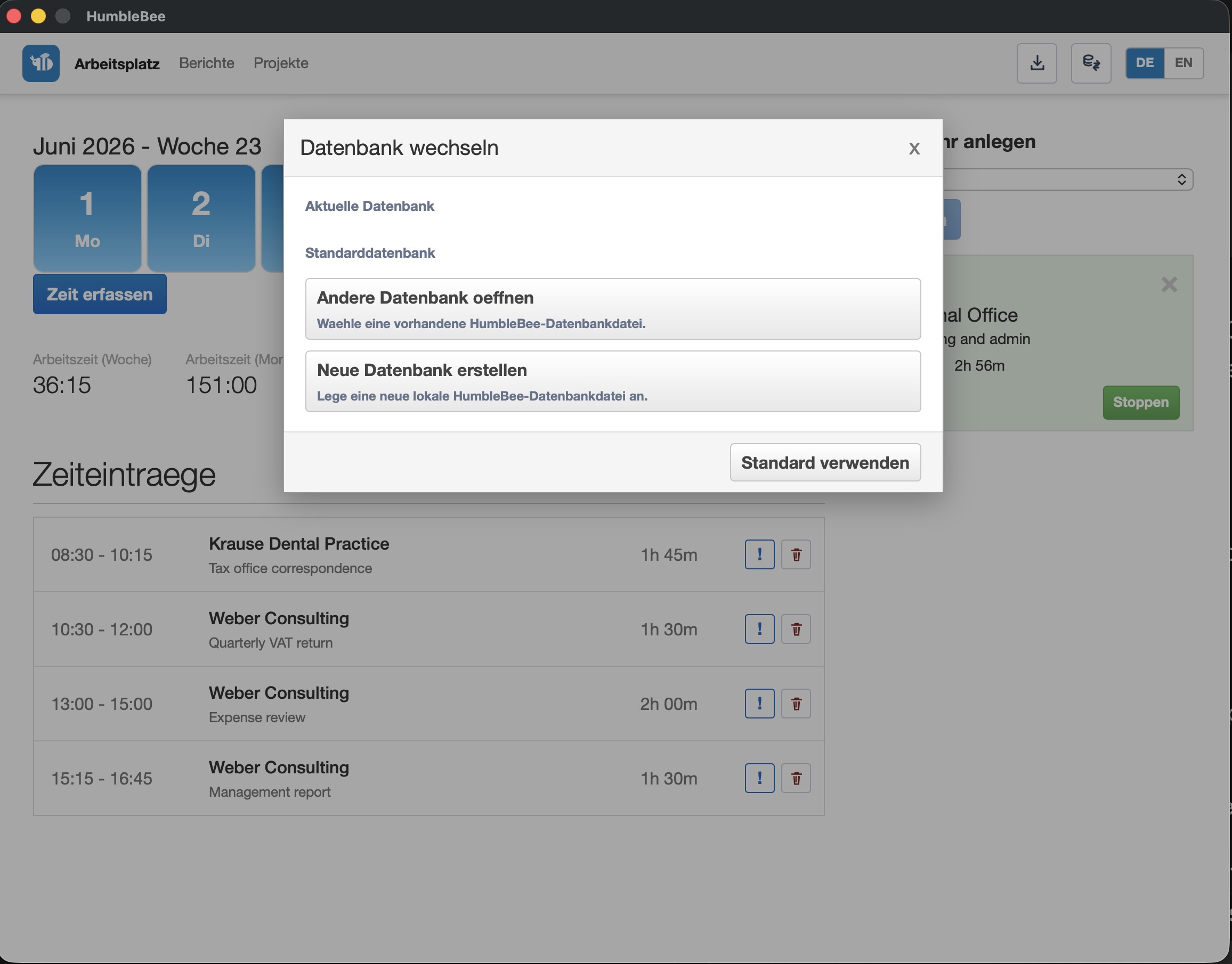 Switching Databases